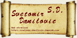 Svetomir Danilović vizit kartica